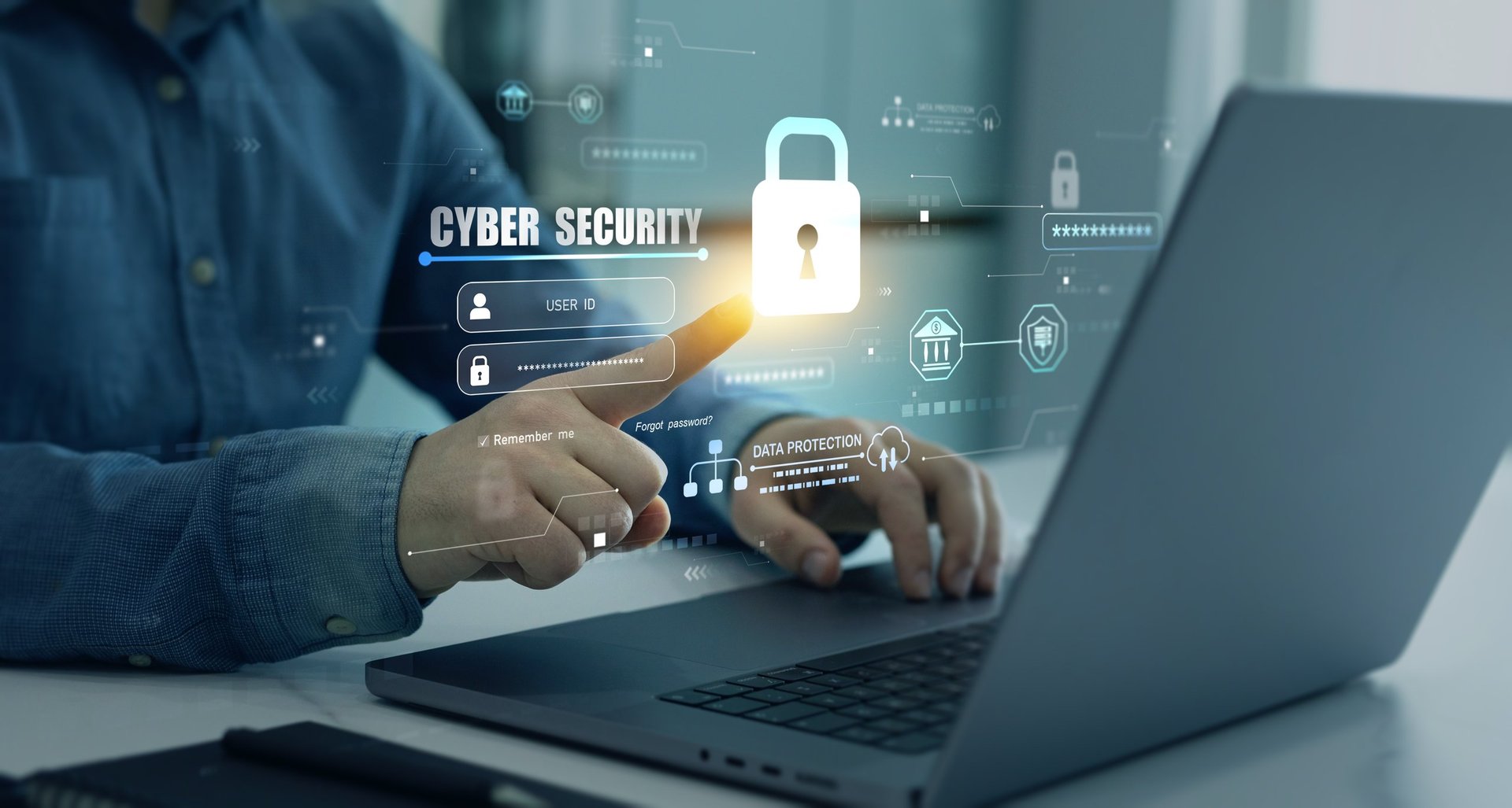 Cybersecurity protection concept